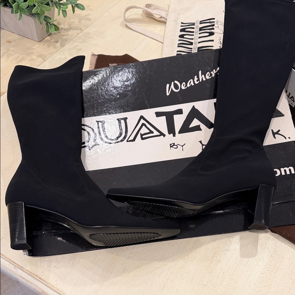 Aquatalia Women's Tall Waterproof Boots - Picture 3 of 6